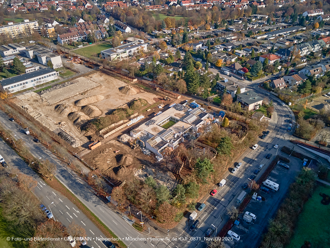 09.11.2020 - Baustelle Grundschule am Karl-Marx-Ring in Neuperlach